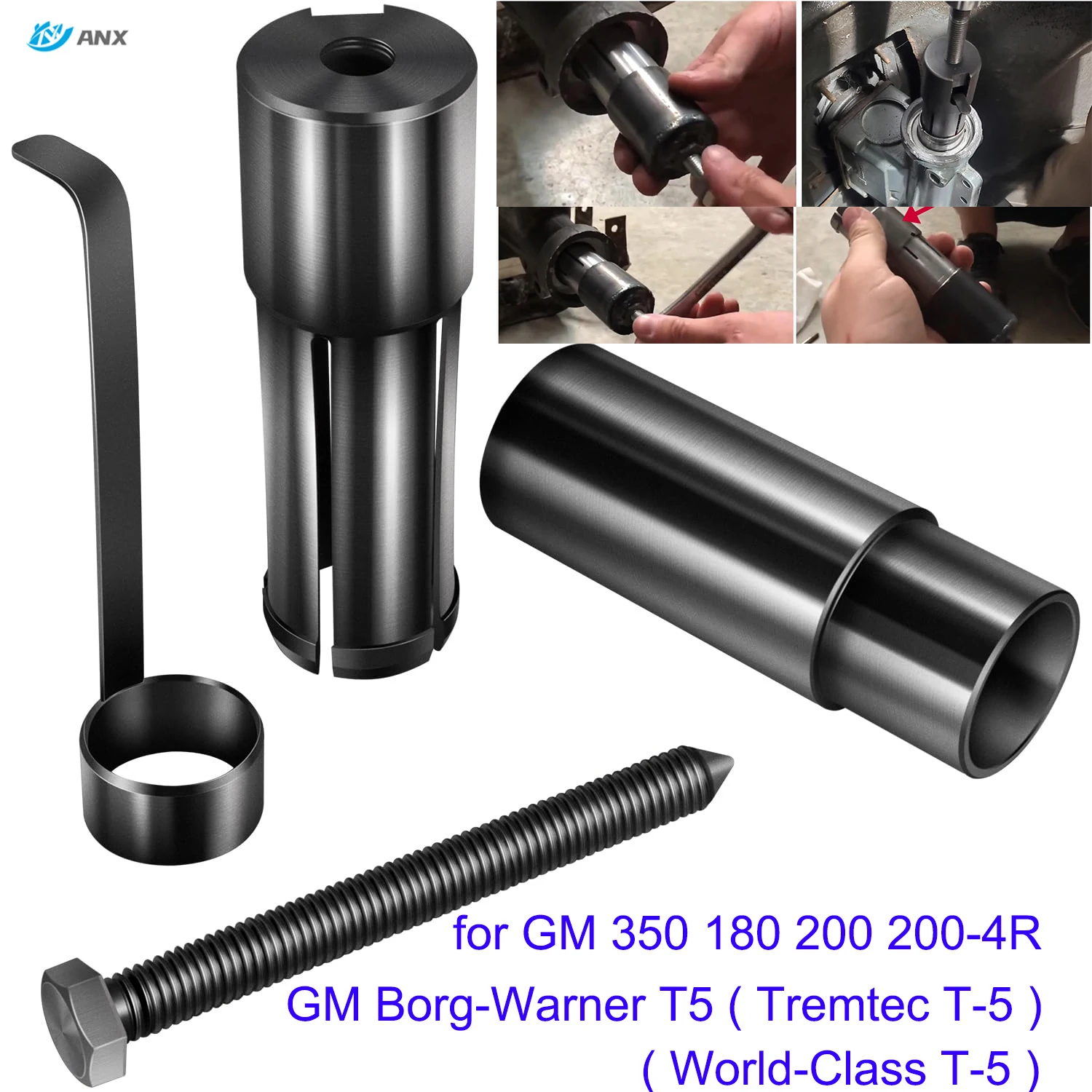 T-0160 Extension Housing Bushing Driver/Installer & Removal Transmission Tool Kit for GM 350 180 200 200-4R & GM Borg-Warner T5