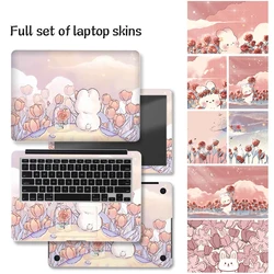 Universal Laptop Skin Stickers Lovely Stickers Case DIY Rose Rabbit Decorate Decal 13