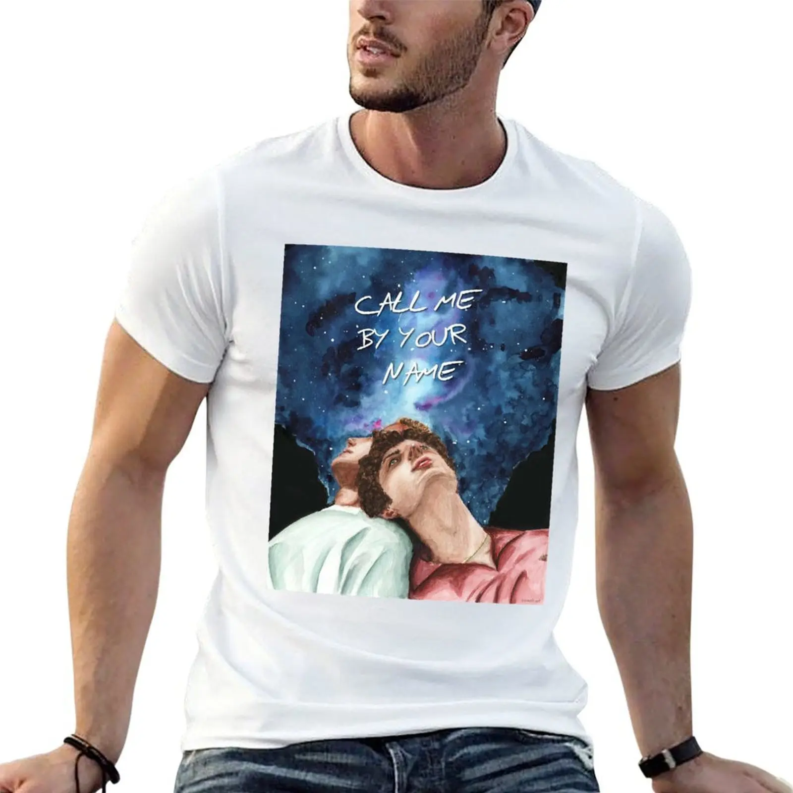 

Call Me By Your Name - Stars T-Shirt man t shirts graphic cotton t shirts high quality T-Shirt
