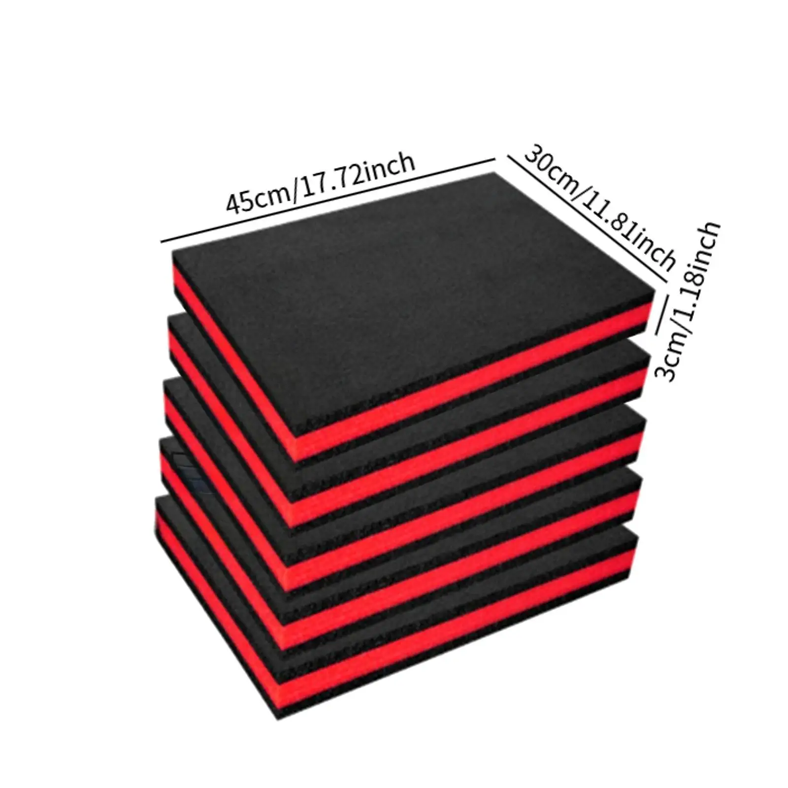 5 Pieces Tool Box Foam Insert Non Slip Tool Shadow Insert for Toolbox Hard Case Crafts Padding Tabletop Miniatures Transport