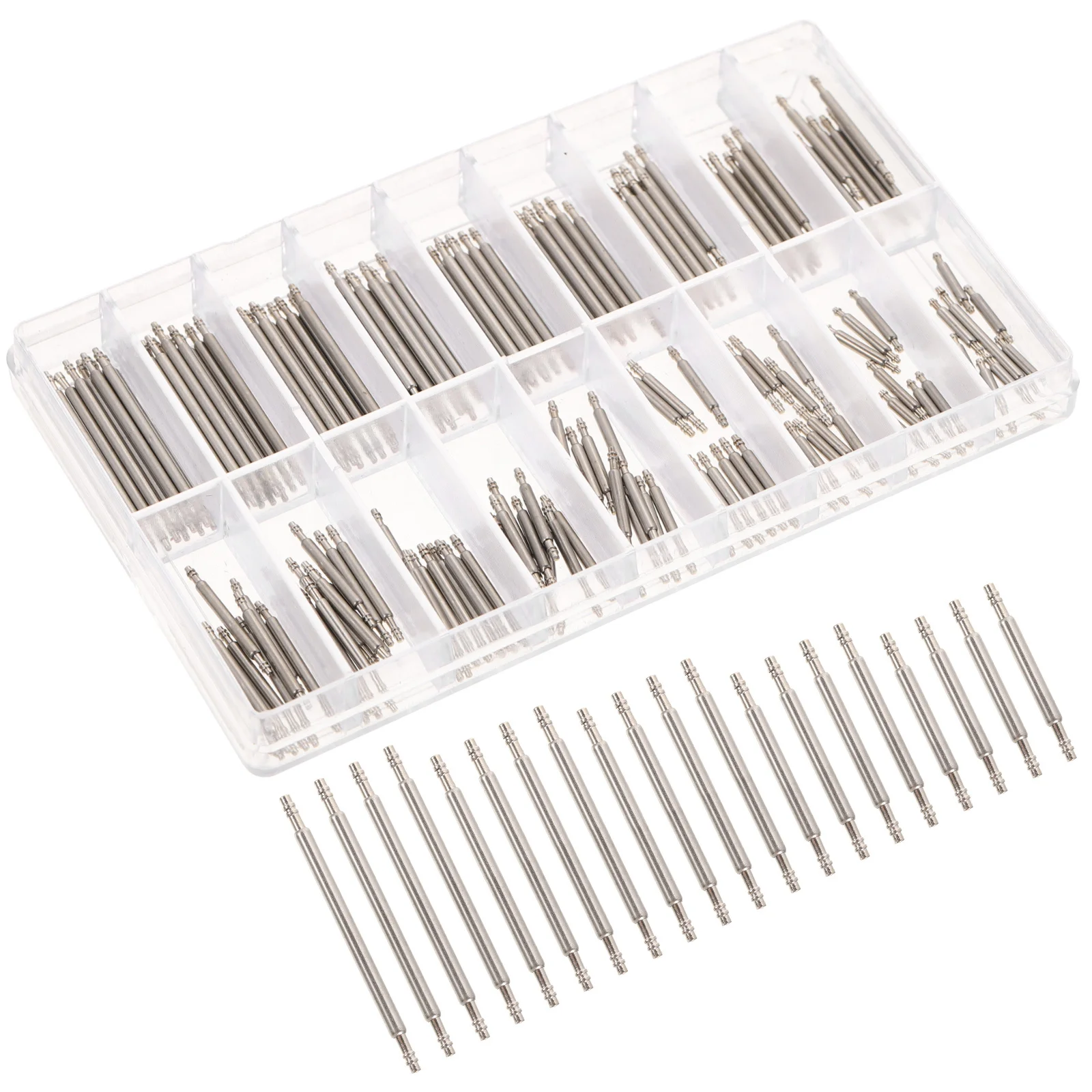 180 Uds. Pasadores de tubo para correa de reloj, accesorios útiles para relojeros y uso diario, Kit de reparación de relojes, herramientas para reparar relojes