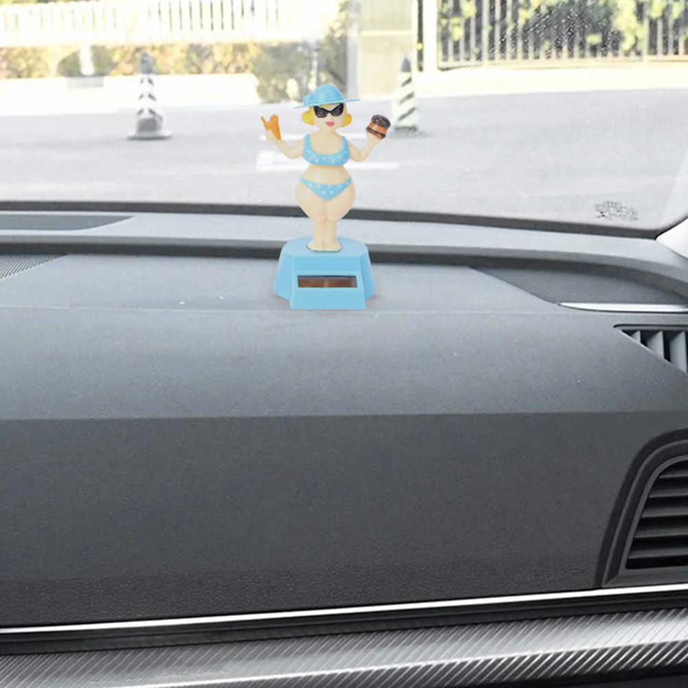 

2Pcs Bikini Figurine Car Ornaments ABS Dashboard Decor Indoor Office Miniature Statues Car Interior