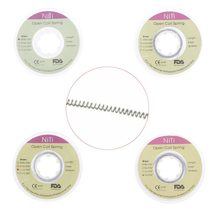 

Dental Orthodontic Open Coil Spring 3 Feet(914mm) For Dentist Orthodontic Brackets Braces Archwires
