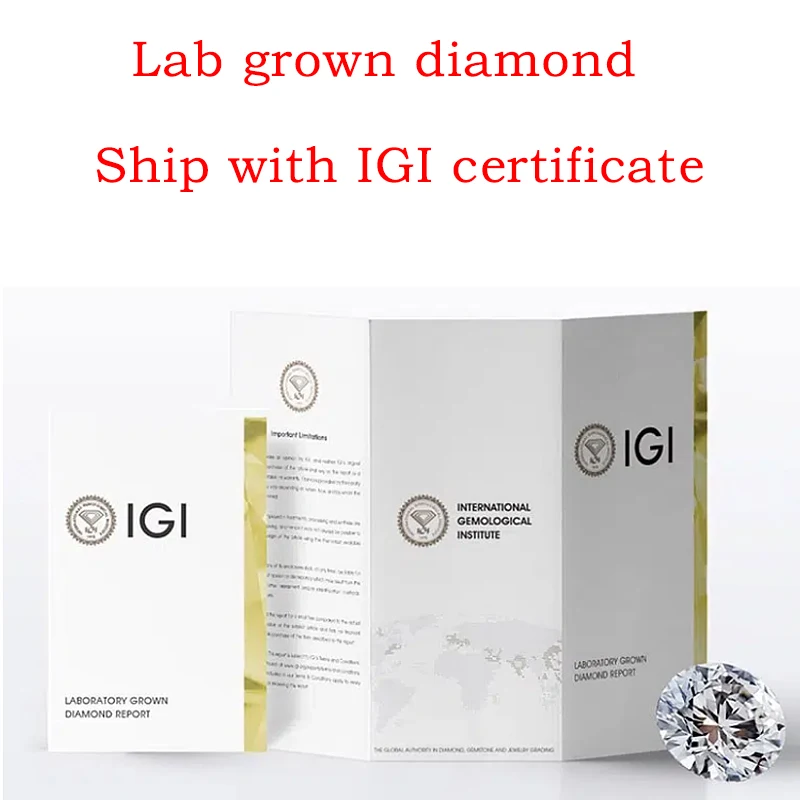 Imagem -04 - Round Shape Lab Crescido Diamante Pedra Solta Igi Certificated Cor Branca Vvs para vs Claridade Hpht 1ct 3ct d e f 3ex