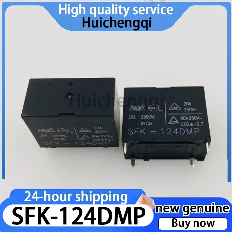 1PCS SFK-124DMP 24VDC Set of Normally Open 4-pin PCB Type 20A Relay
