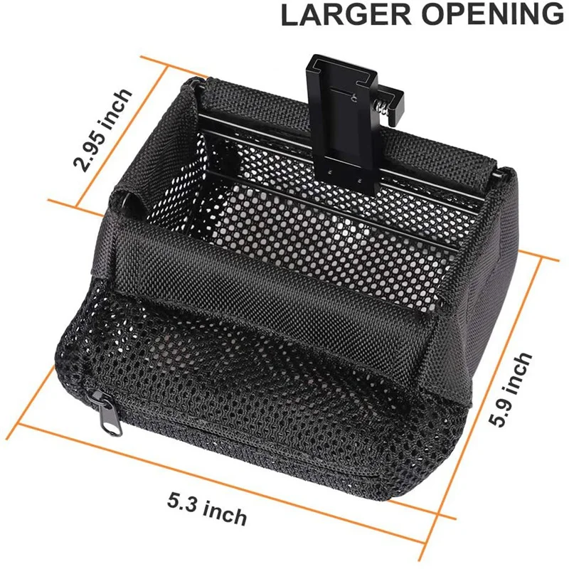 Brass Catcher Bag with Heat Resistant Mesh and Zippered Bottom for Picatinny Mountable Quick Release Shell Catcher