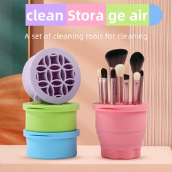 Multifunction Silicone Folding Makeup Brush Cleaning Cup Cleaning and drying 2-in-1 storage cup Beauty Cosmetic Brush Scrub Cup