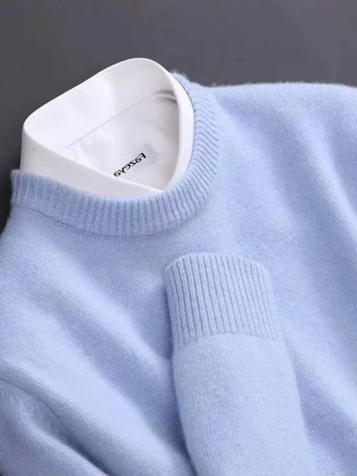 

Loose Large Size Men's Knitted Base irt round Ne Casual Autumn Winter New Sle Korean Version Faionable Haome Sweater