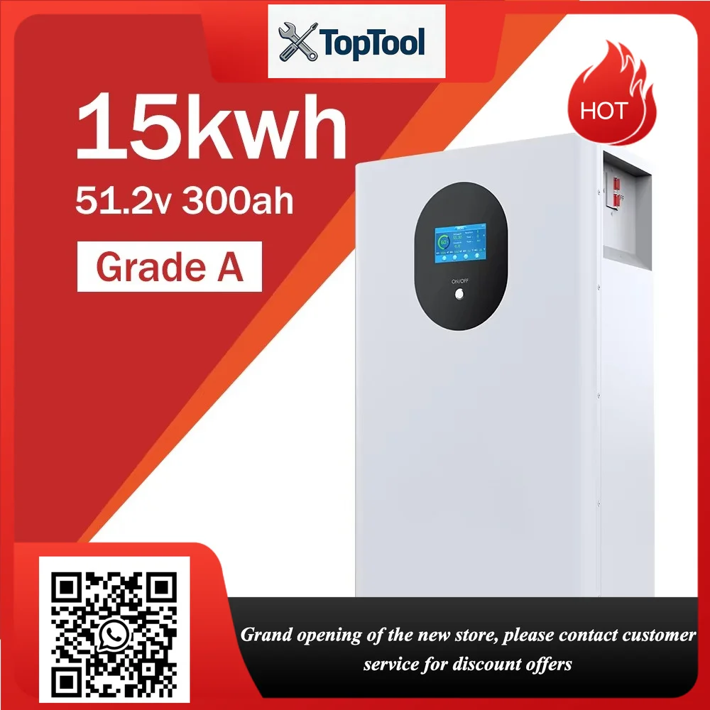 

Complete Off Grid Backup LiFePO4 Battery 300Ah 15kWh All in One 51.2V 48V Solar Power Station Energy Storage System