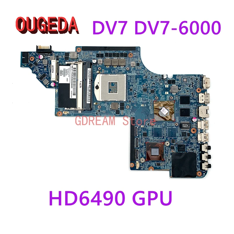 

OUGEDA 659094-001 659093-001 665987-001 665986-001 for HP Pavilion DV7 DV7-6000 Laptop Motherboard HM65 DDR3 HD6490 full tested