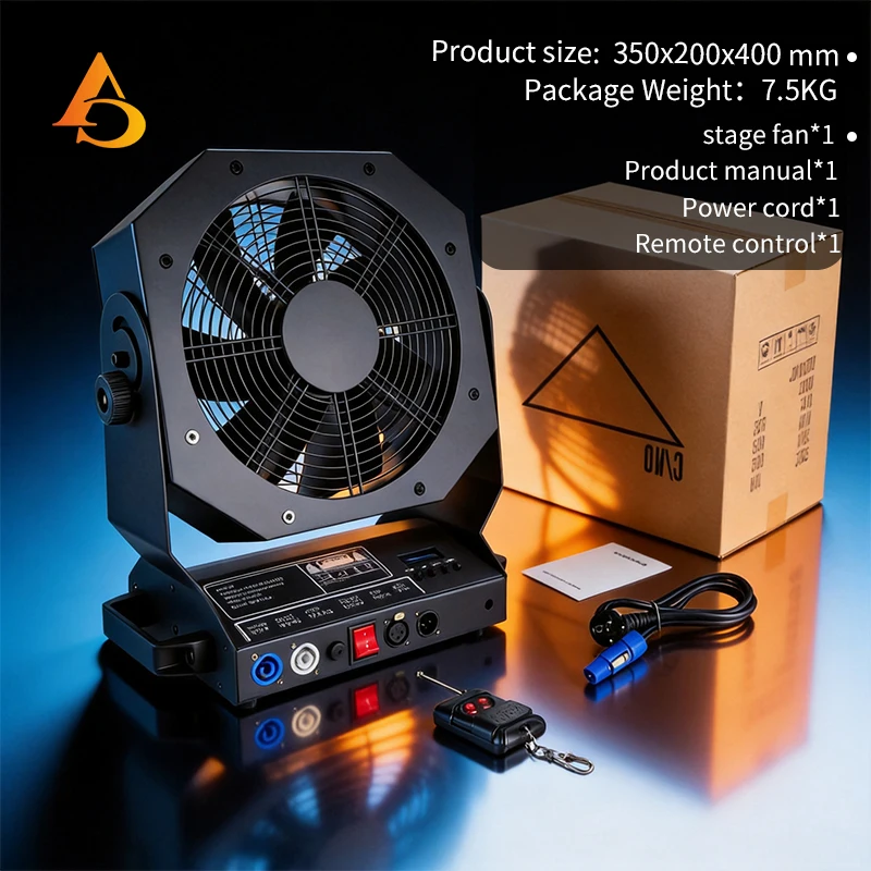 700W Professional Stage Fan Machine with Variable Speed Remote Control for Disco DJ Equipment Stage Atmosphere Creation