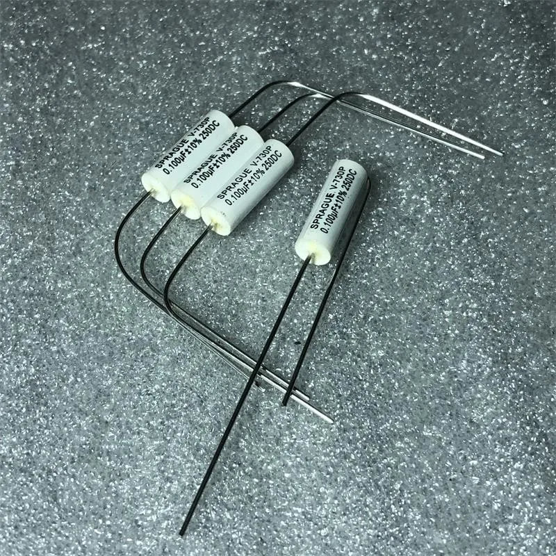 10PCS/LOT SPRAGUE  730P 104J 0.1UF 250V Copper Foot Audio Coupling Capacitor