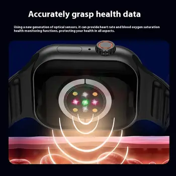 Ny trådlös smartklocka för samtal, svara på samtal, full pekskärm, sport och fitness för kvinnor och män med wifi och Android-system, stöd för SIM-kort 10 best sales Smart watch with apps - №10