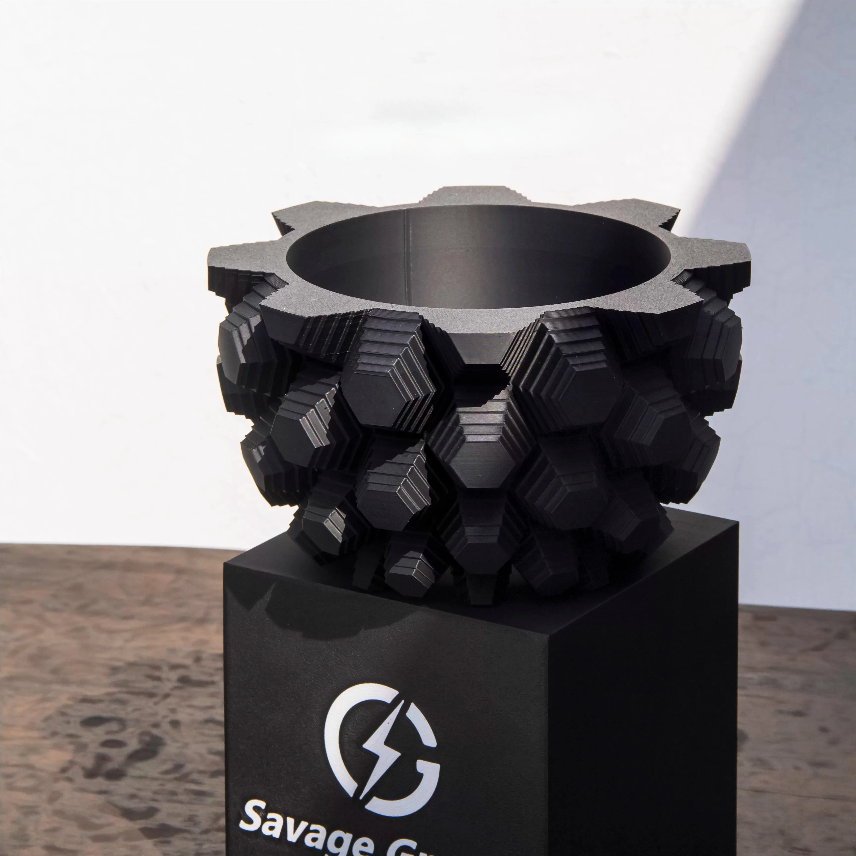 Black Rubber Plant Pot for Caudex | Breathable Planter for Dioscorea, Agave & Succulents