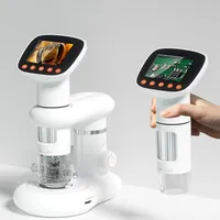 New Portable Digital Microscope HD Biological Microscope with 2.0 Inch LCD Screen 50X-1000X Magnification 2M Photo 1080P Video