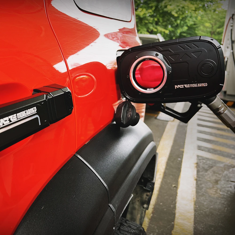 Lantsun TK1035 Car Fuel Tank Cap Protector Cover Filler Cap Lid Gas Tank Cover for Great Wall TANK 300 WEY19-26year