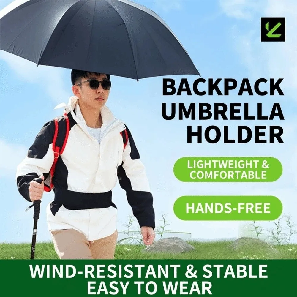Wearable Backpack Umbrella Harness Body Mounted Adjustable Fishing Umbrella Shoulder Vest Lightweight Comfortable