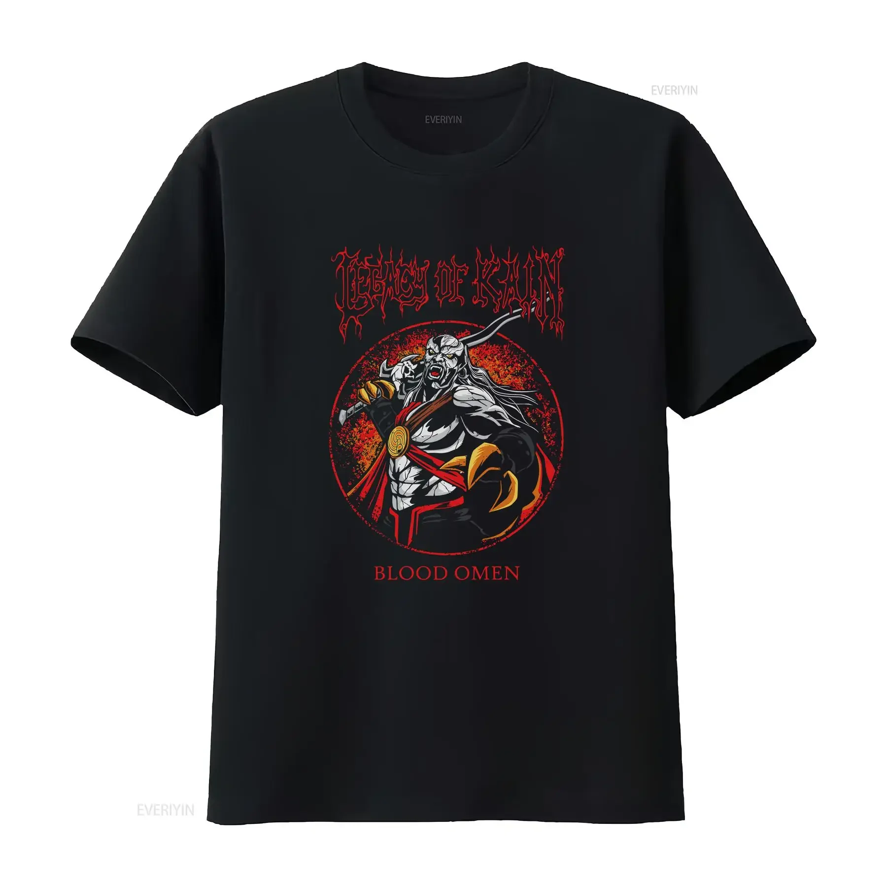 Legacy of Kain Blood Omen T-Shirt Größen KAI 35151, Vintage, gewaschen, Unisex, atmungsaktiv, vielseitig, Streetwear, bequem