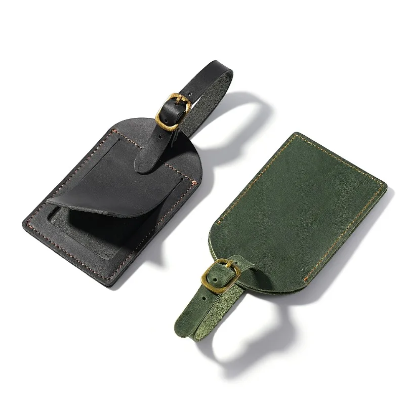 

Genuine Leather Luggage Tag for Women Men Travel Accessories Suitcase Bag Tags with Name ID Address Label for Luggage Travel Bag