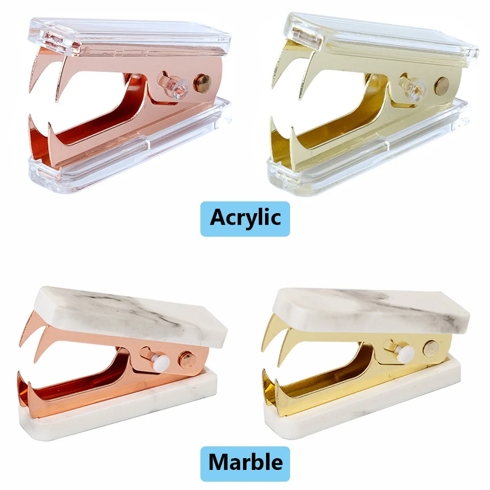 1PC Macaron Staple Remover Multi-function Stapler Removal Machine Nail Out Extractor Puller Stationery Office Binding Supplies