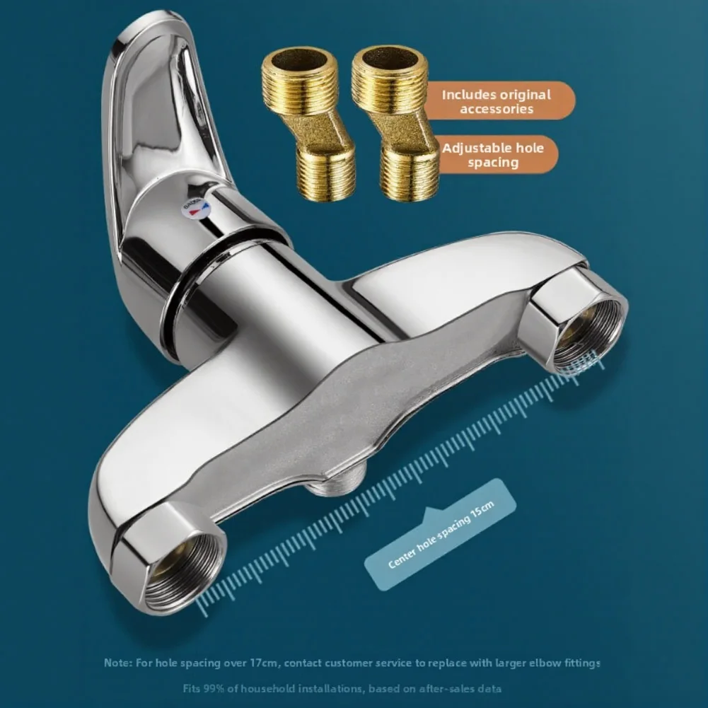 

Wall Mount Mixer Shower Mixer Faucet Copper Construction Electroplated Finish Rust Resistant For S-type Connectors