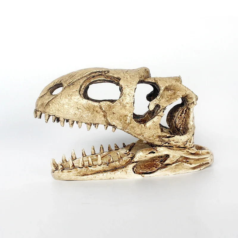 Dinosaur Bones Dodge House Resin Reptile Habitat Water Grass Landscaping Simulation Skull Fish Tank Aquarium Decoration
