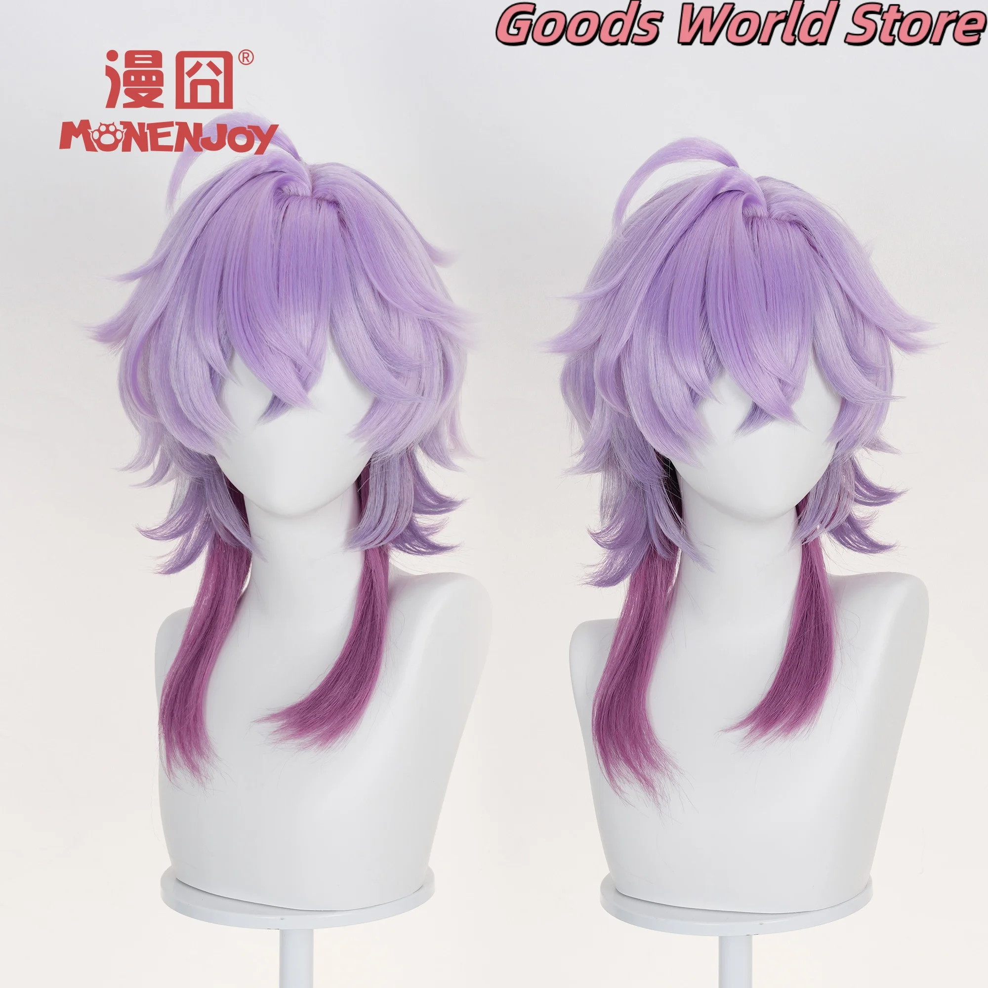 متوفر في المخزون شعر مستعار دورين دورين شعر مستعار تأثيري لعبة جينشين إمباكت دورين حفلة الهالوين دورين لعب الأدوار شعر مستعار