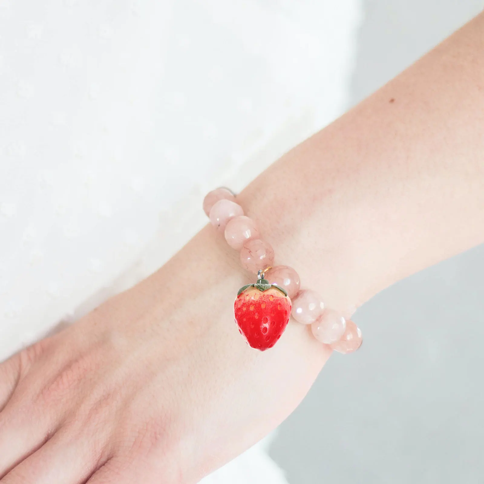 

10Pcs Fruit Charms Strawberry Pendant Creative DIY Jewelry Pendants Necklace Bracelet Keychain Accessories Jewelry Charms