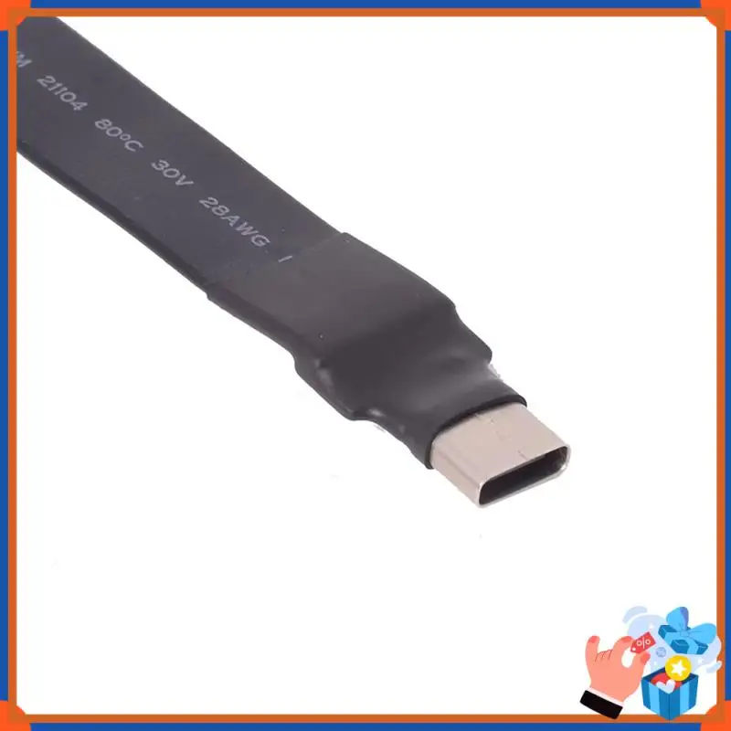 Compact USB 3.0 Type-C To Type-E 19/20P Internal Mainboard Flat Ribbon Cable Extender For ITX/ATX Pcs