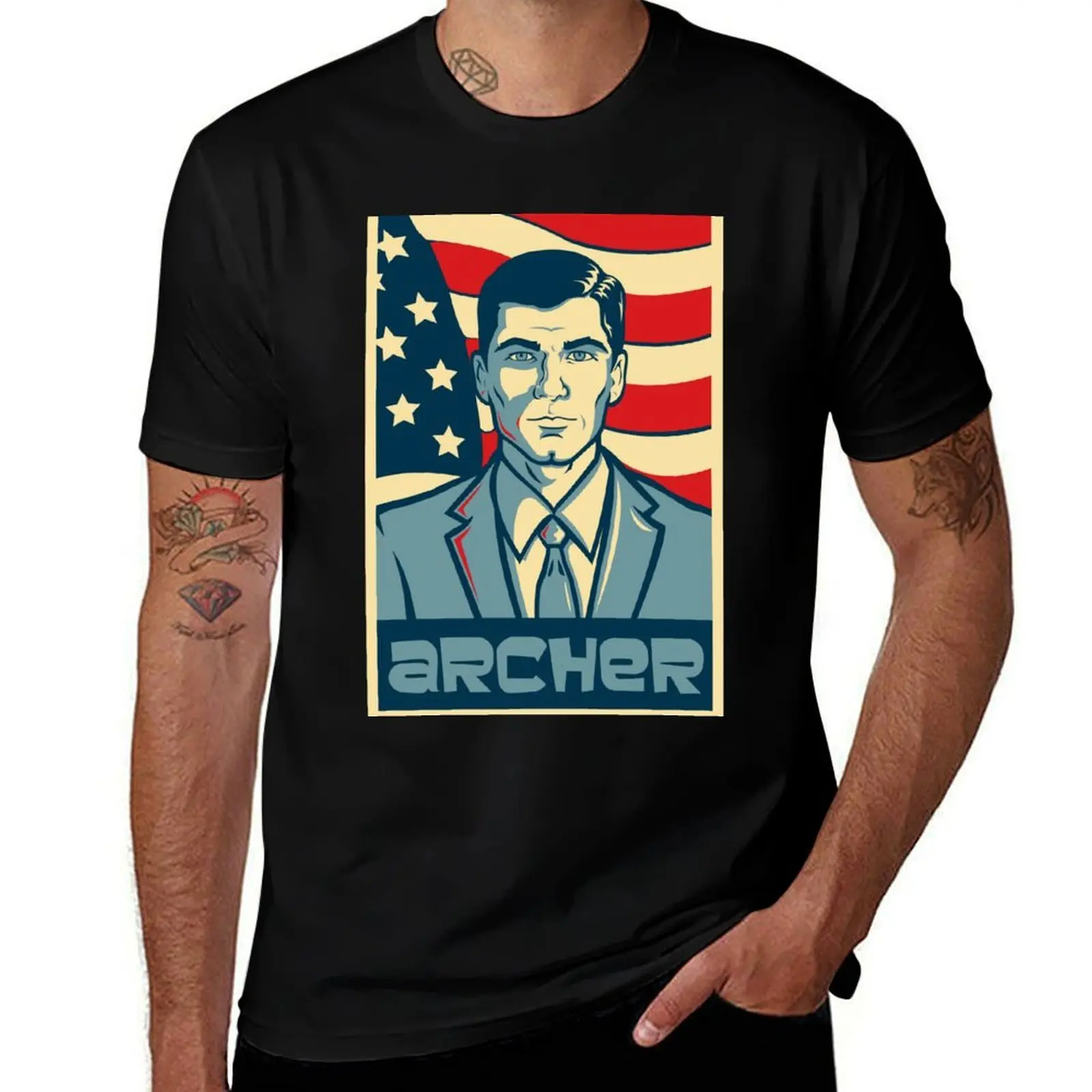 Sterling Archer T-Shirt Daily Casual Short Sleeve Tee Shirt T-Shirt