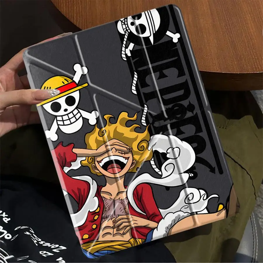 

Чехол для планшета iPad Mini 6 7 Pro 11-го 10-го 9-го 8-го 7-го поколений, 12.9 дюймов, Air 4 5, M3 M2 1 2, M4 11 дюймов, Pro 2025, с держателем, аниме-дизайн OneS