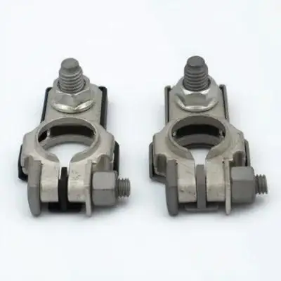 1 زوج موصلات السيارات مشابك طرفية السيارة مادة النحاس المعلبة صلابة عالية أداء مستقر السيارات