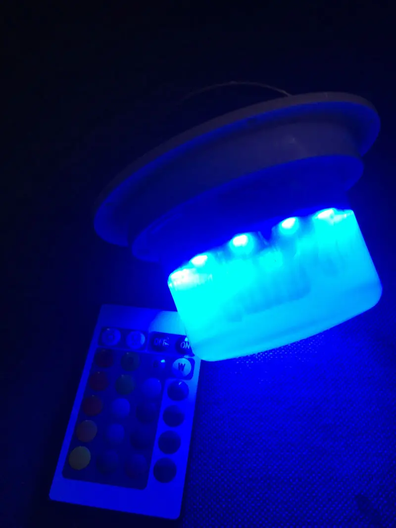 Module LED RGBW étanche, 24 touches, télécommande, Rechargeable, éclairage d'ambiance de Table, décoration