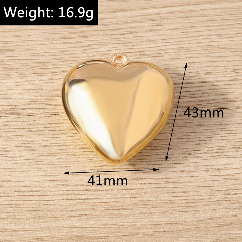 10 stücke niedlichen ccb Kunststoff Liebe Herz Charms Anhänger für Schmuck machen Tropfen Ohrringe Halsketten Armbänder DIY Handwerk liefert – Detail 9