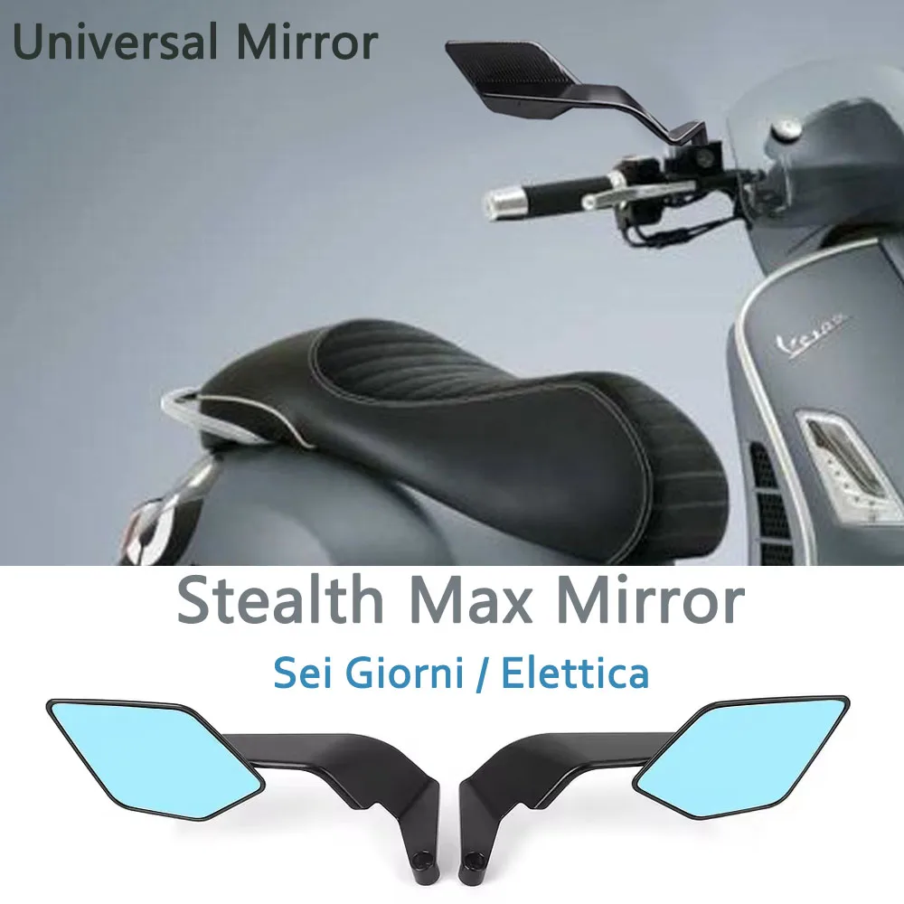 

Motorcycle Mirrors Rearview Rotating Adjustable Sports Winglets Side Wing Kits For Vespa Sei Giorni 2016-2022 Elettica 2018-2024