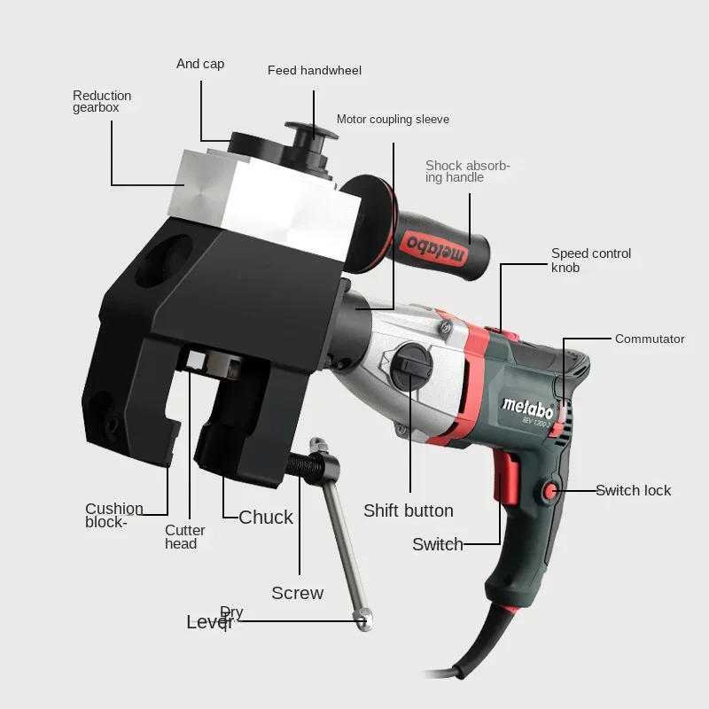 External clamp type pipe beveling machine Imported motor 63C electric pipe chamfering machine