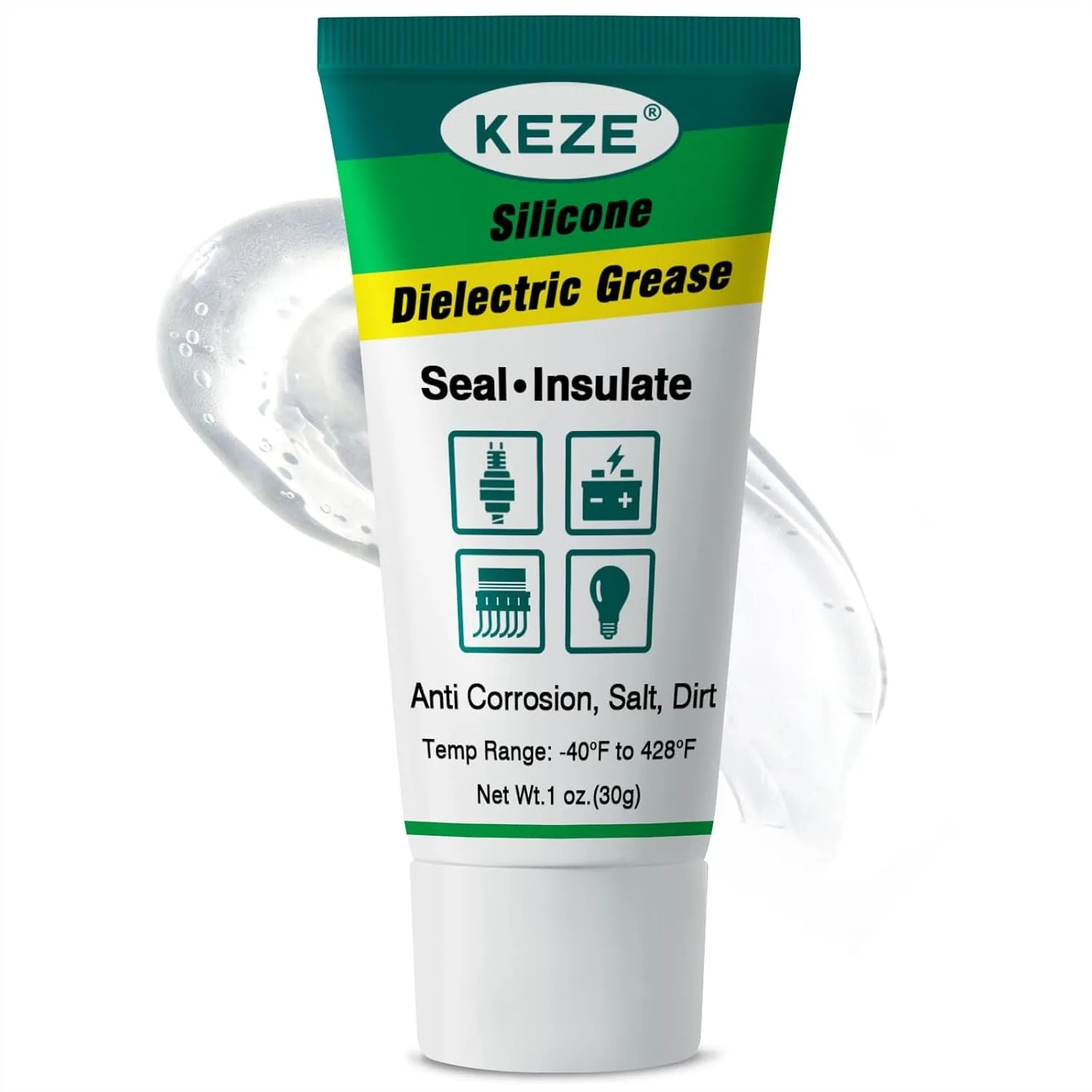 

Dielectric Grease for Electrical Connectors Automotive Marine with Corrosion Inhibitor, 1 Oz
