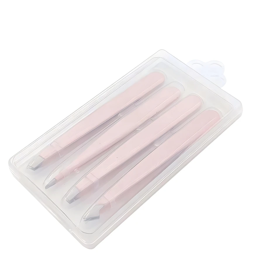 Roestvrijstalen wenkbrauwclip Wenkbrauw trimmen en plukken Precisiepincet Schuine 96-clip Valse wimpers Schoonheidstoolset