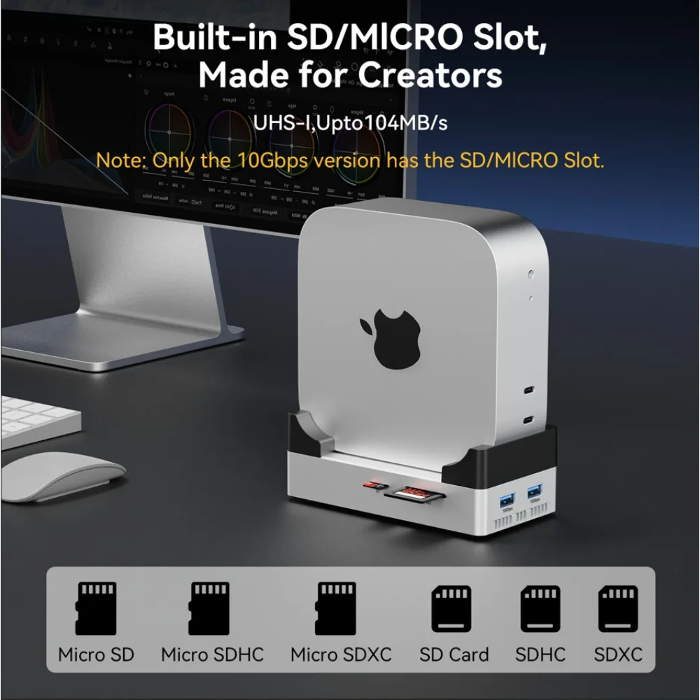 ACASIS Mac Mini ドッキングステーション USB ハブ Type-C to DP