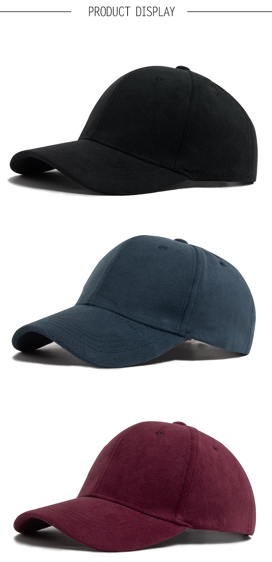 Frauen Wildleder Baseball Caps Herbst Winter Solide Mode Männer Hip Hop Cap Im Freien Casual Reise Sonnenblende Hut Mehrfarbig Unisex – Detail 4