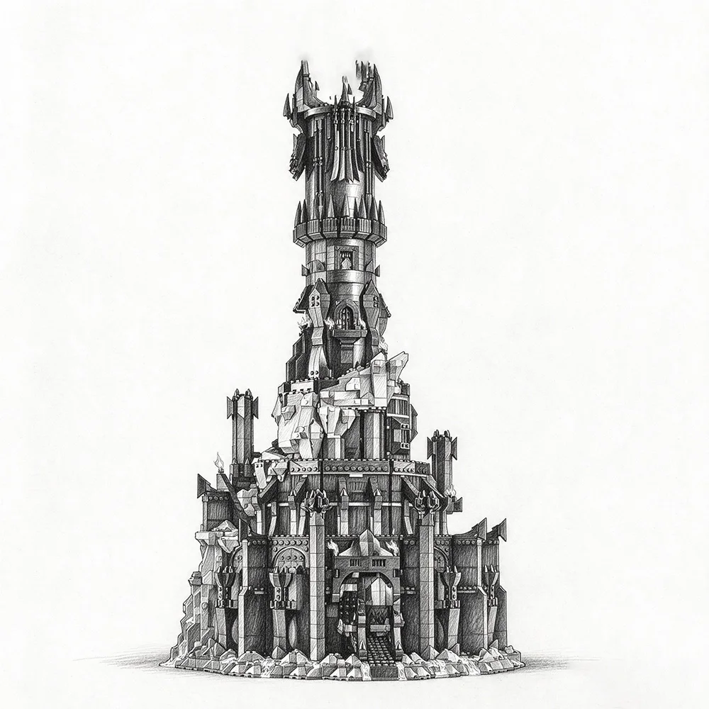 Popular toys Dark Castle creative Model Building Blocks Home decoration children's Educational Assembly Toys Birthday Gifts