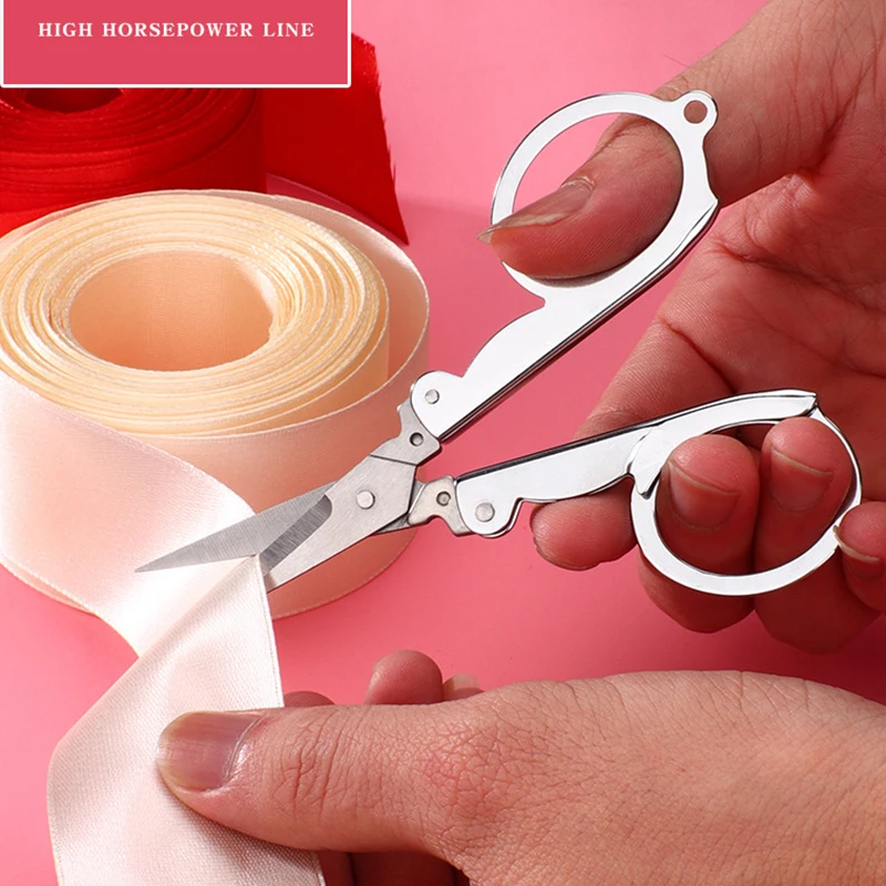 

Складные ножницы, карманные дорожные маленькие поделки, острое лезвие, аварийные мини-складные ножницы для путешествий, ножницы для вышивки, портновские ножницы