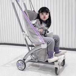 Outdoor Lightweight Children's Stroller Foldable Portable Stroller High Landscape Stroller Fashionable Children's Car