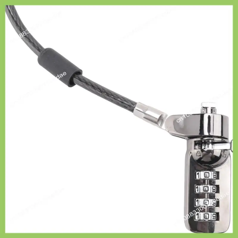 Y19A الأمن المضادة للسرقة مزيج الكمبيوتر المحمول قفل كابل الكمبيوتر المحمول 4 أرقام قفل بكلمة مرور