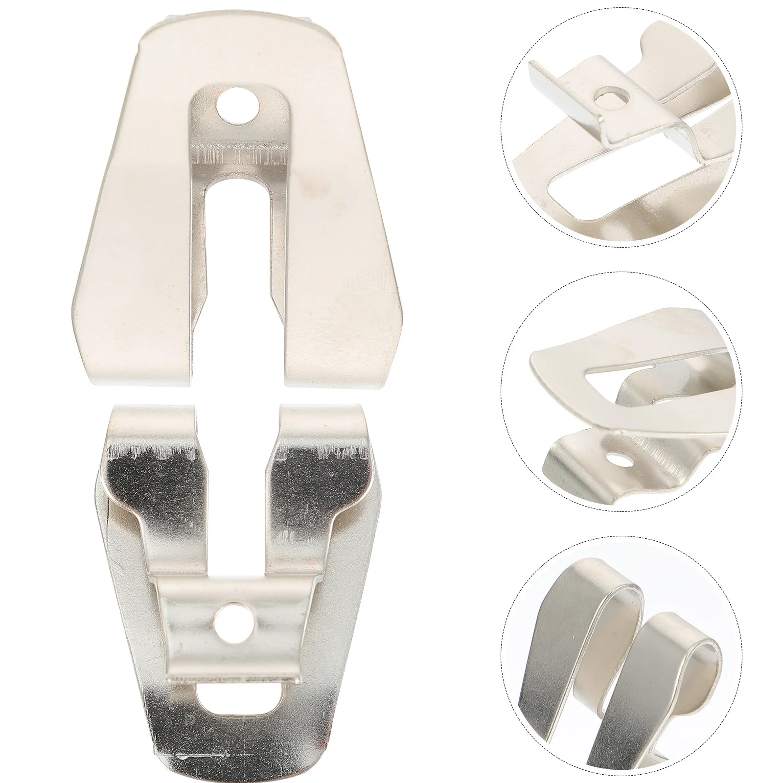 

4Pcs Sturdy Belt Clamp Reusable Hardwares Replacement for Drill Driver Lightweight Portable Belt Clip Hook Hook