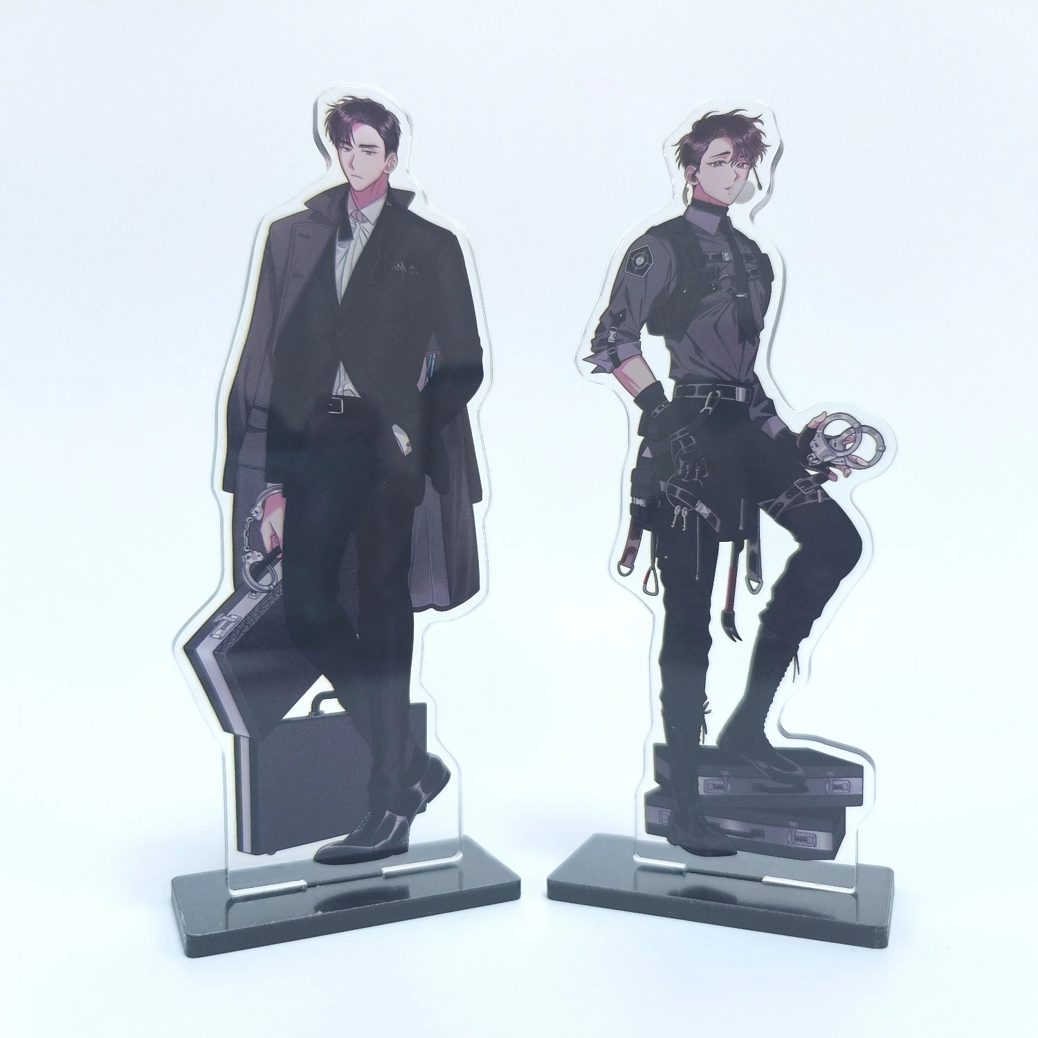 Mad Place Black Tiger & Black Rabbit Acrylic Stand BL Yaoi Manhwa Key Chain Anime Collectible Gift