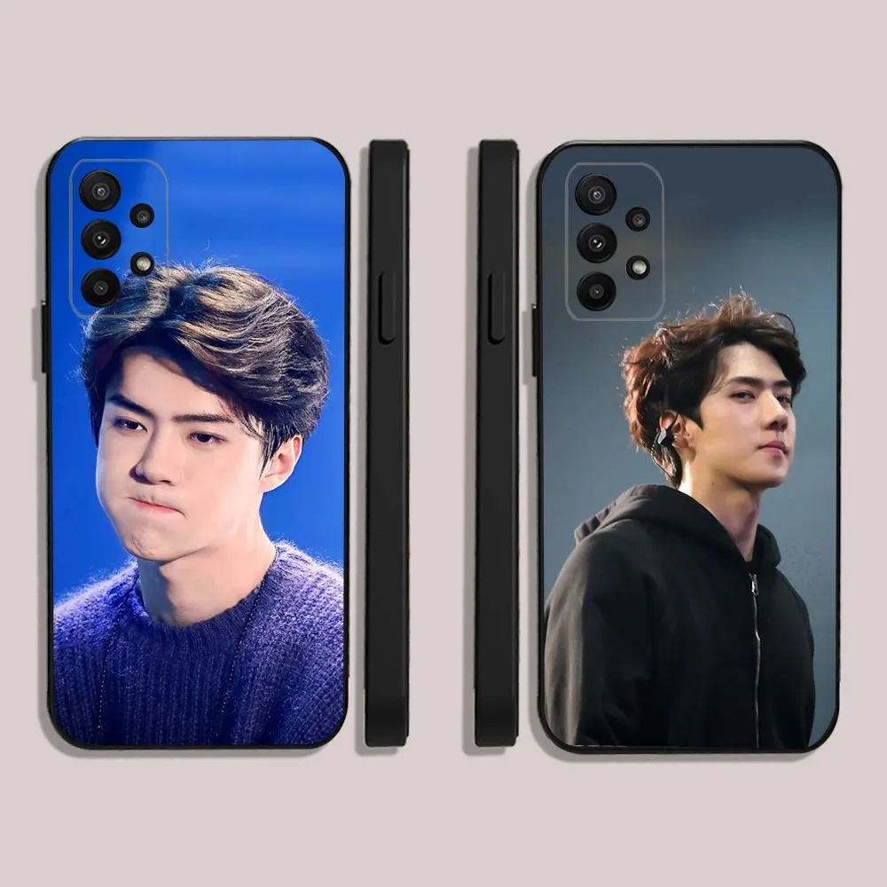 Oh Se Hun E-EXOs  Phone Case For Samsung S24,23,22,30,21,10,9,Ultra,Plus,Lite,FE,5G Black Soft Case