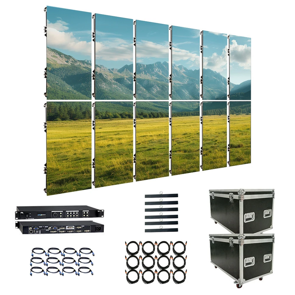 Hot Sell Fiw P2.5 2.5Mm 5120X2880Mm 16.4X9.8Ft Indoor Led Video Wall Display Screen for Church Worship in Usa