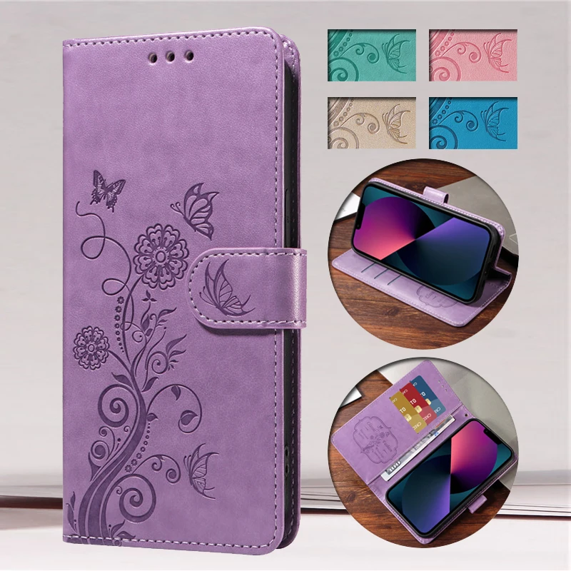 Butterfly Pattern Tassel Flip Leather Wallet Case Iris Card Slot Protective Shell for Samsung Galaxy A57 A37 A07 A17 A06 A16 A26