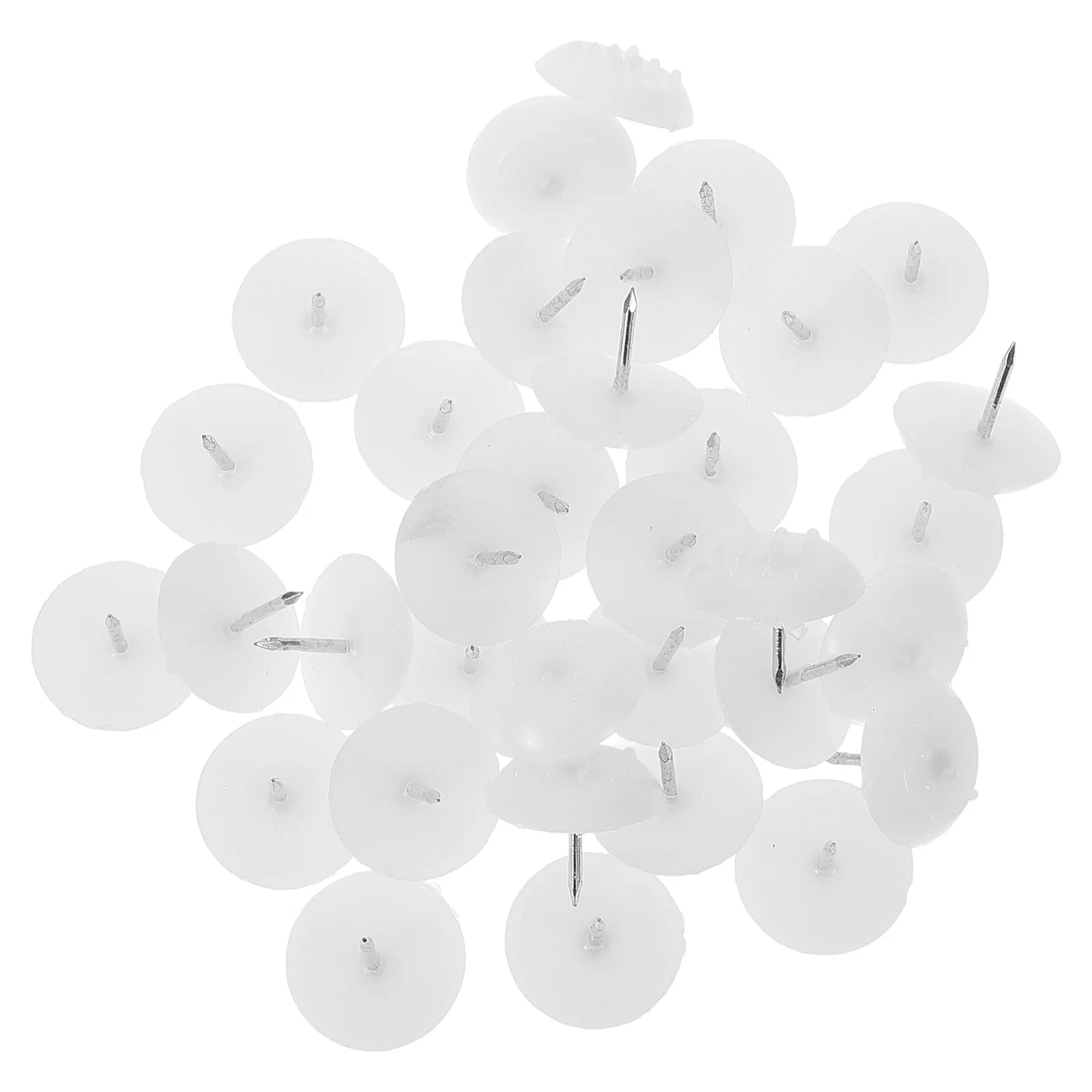 

400Pcs Chair Leg Floor Protectors Thick Nail-on Furniture Pads Durable Anti-Noise Glides for Wood Tile Chair Glides